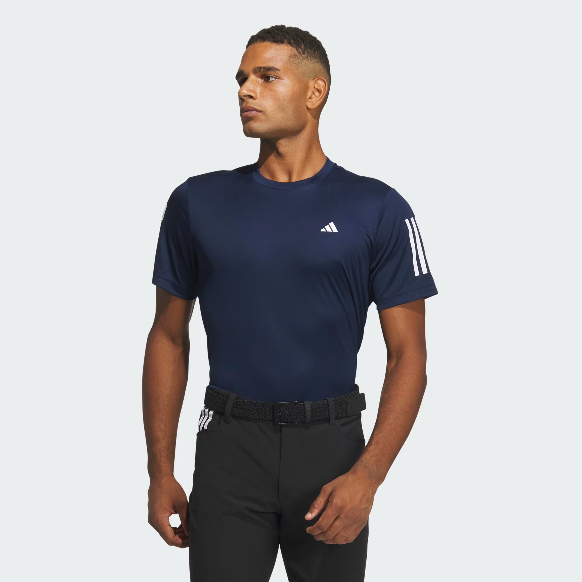 AEROREADY 3 Stripes Crewneck Tee Blue IN6633 21 model