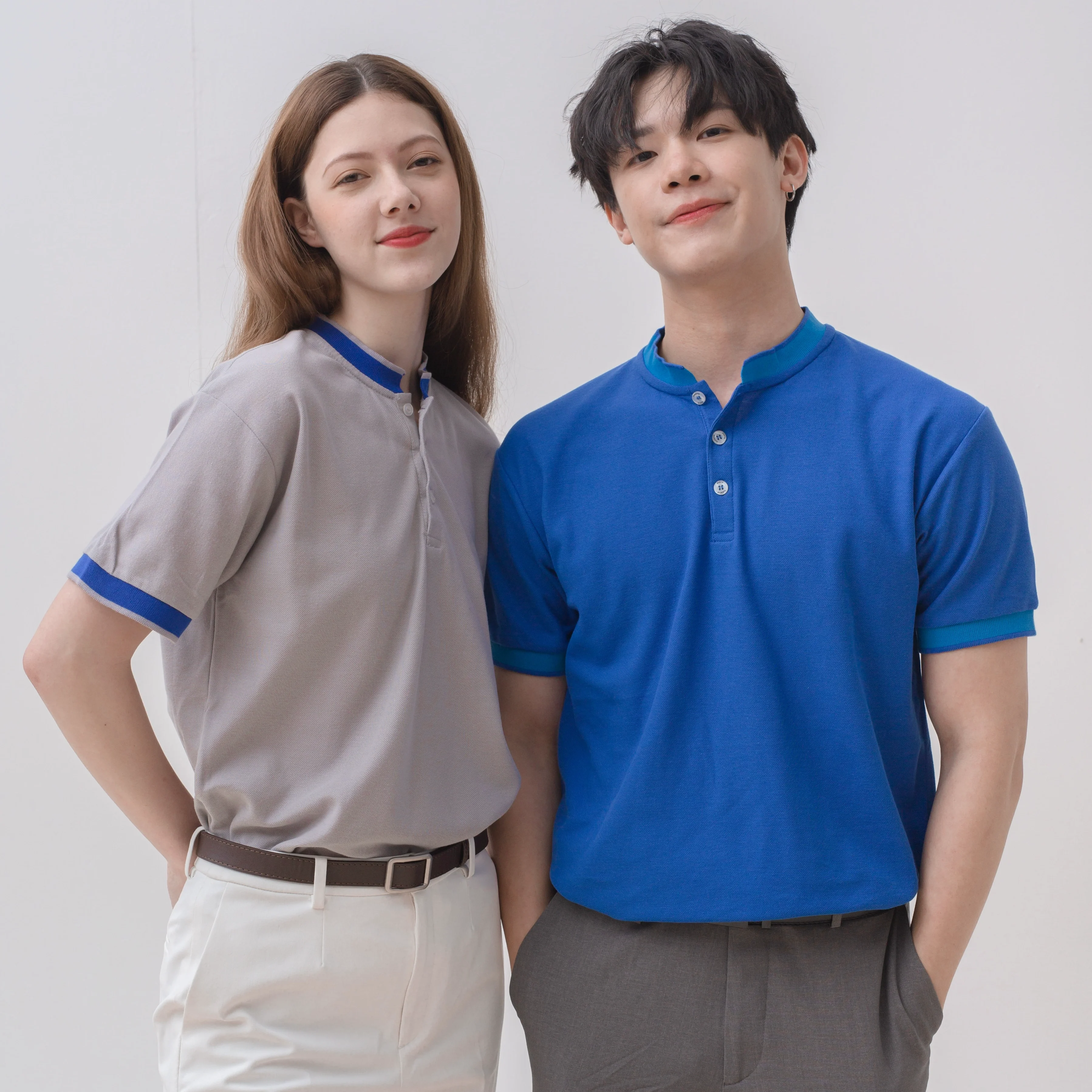 North Harbour York Mandarin Collar T-Shirt.