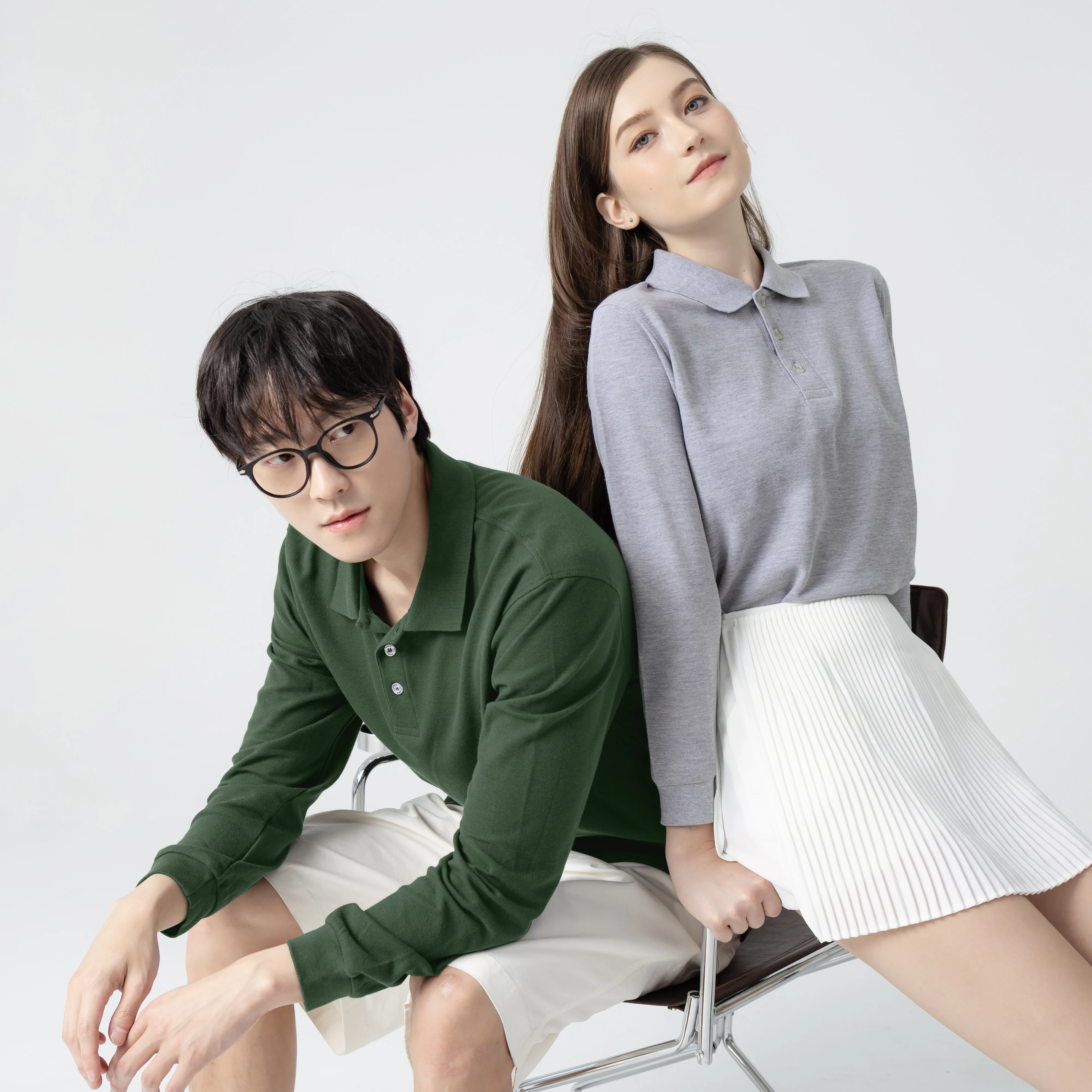 North Harbour Soft Touch Long Sleeve Polo.