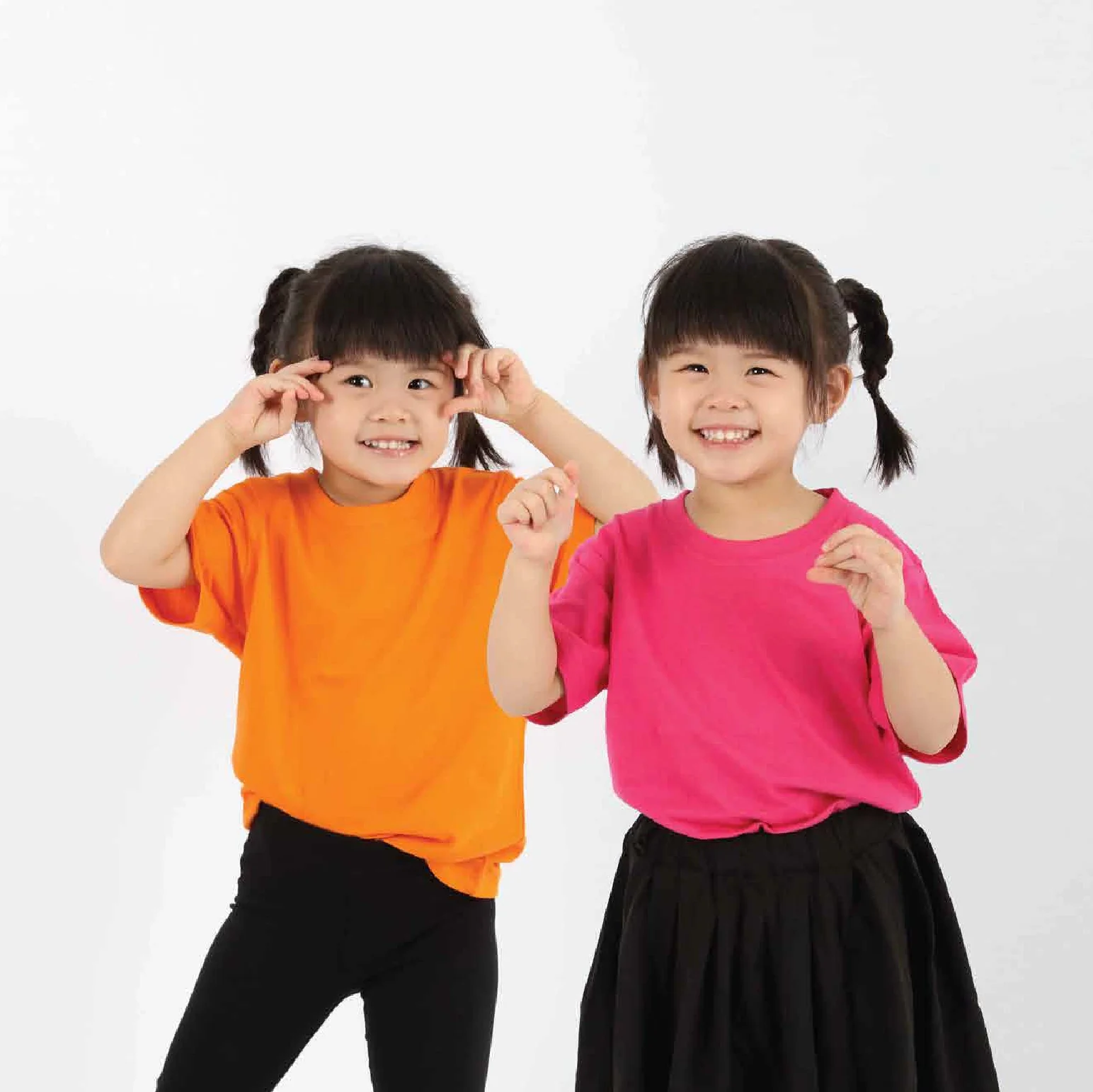 Kids Plain Cotton Round Neck T-Shirt.