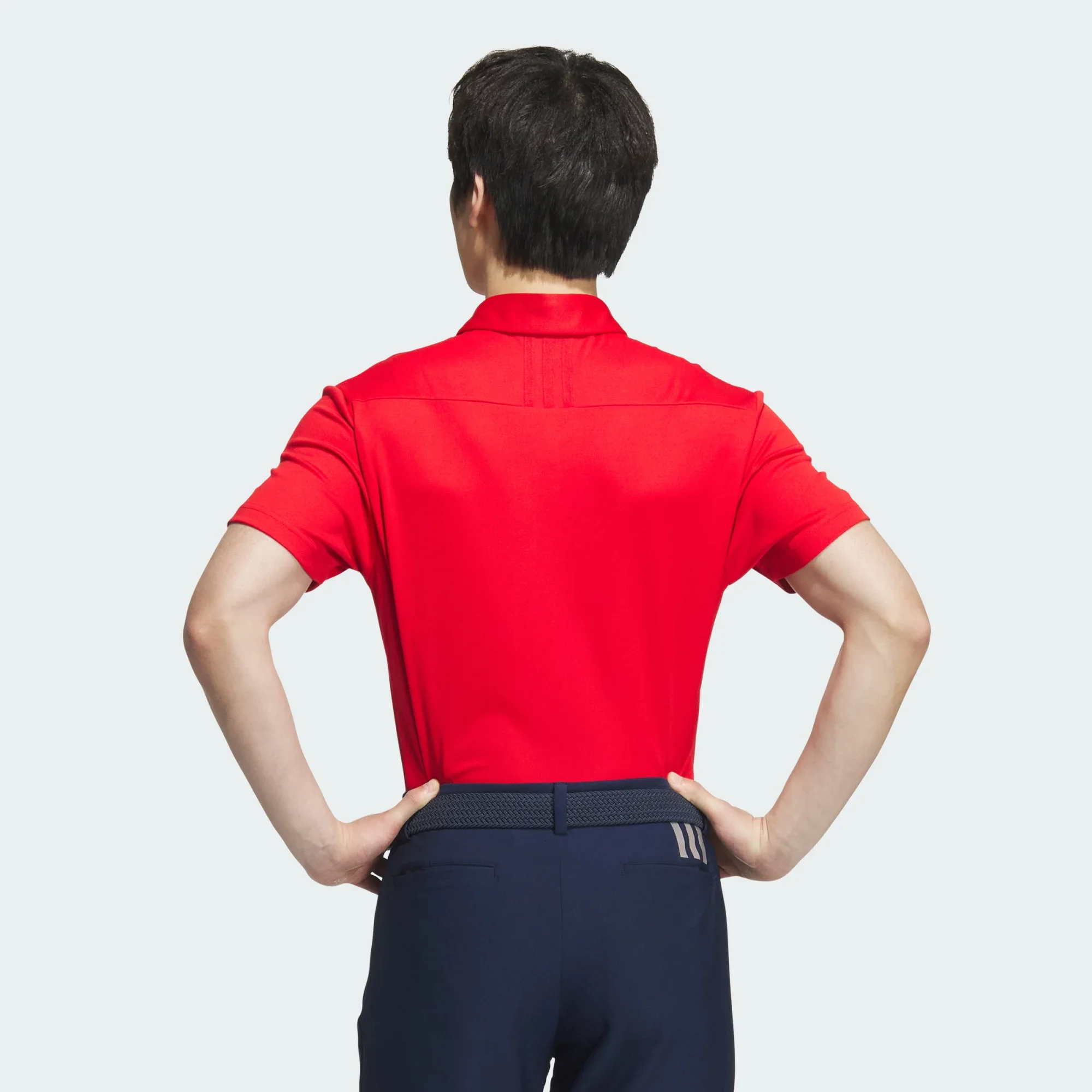 Short Sleeve Polo Shirt Red JF0986 23 hover model