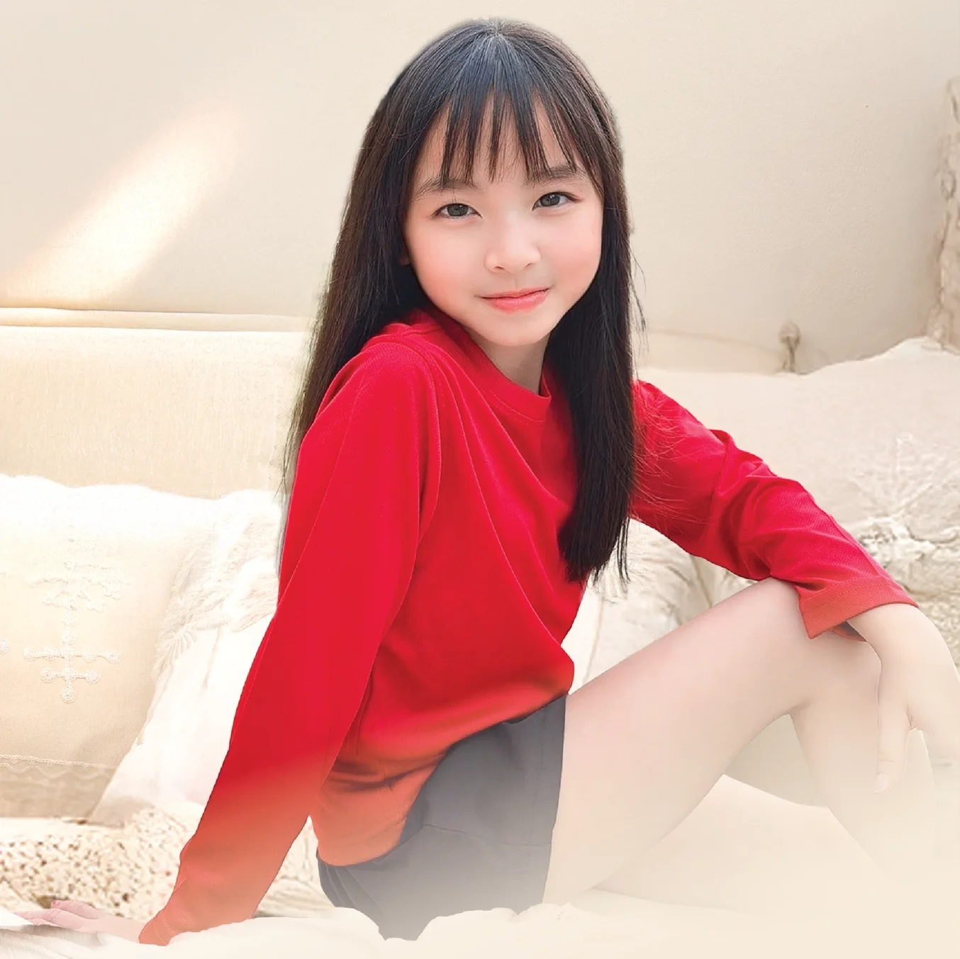 Ultifresh Kids Long Sleeve Dri Fit Round Neck T-Shirt