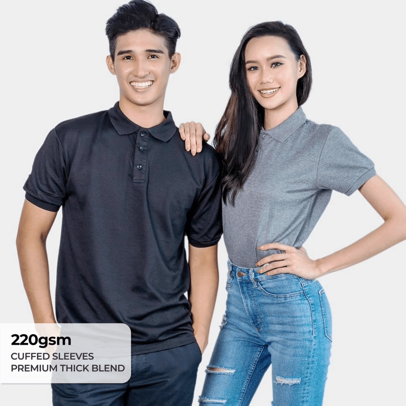 Ultifresh Double Pique Plain Polo T-Shirt