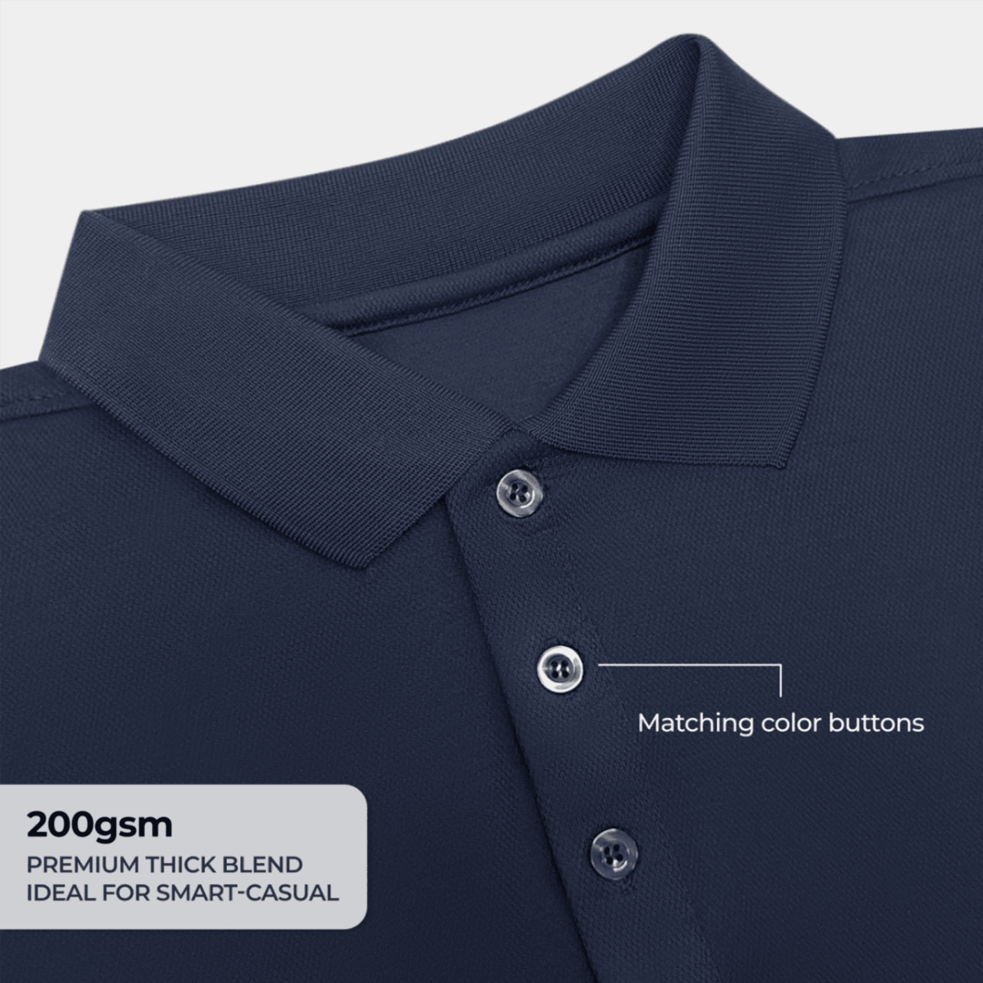 Plain Quick Dry Cotton Polo T-Shirt
