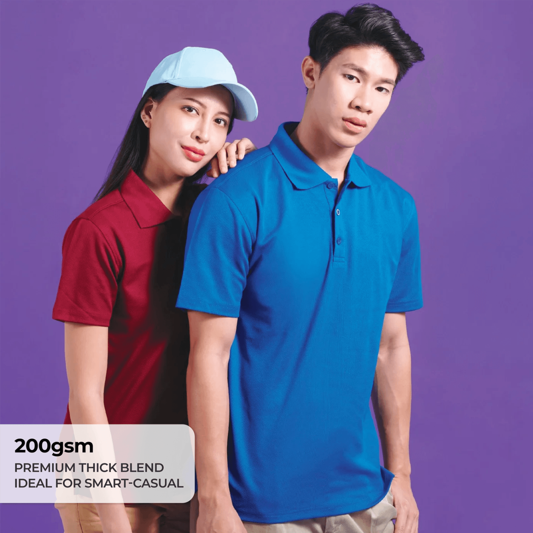 Plain Quick Dry Cotton Polo T-Shirt