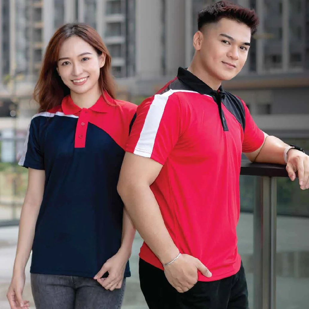Microfibre Multi-Tone Dri Fit Polo T-Shirt. 