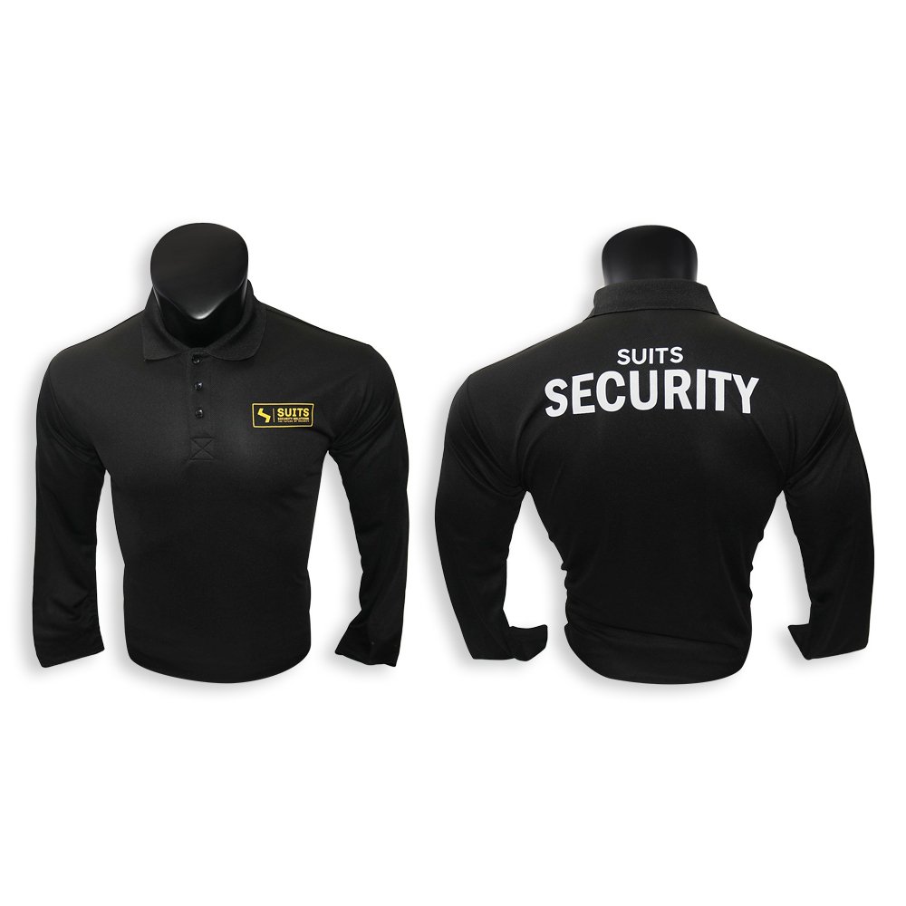 Suits Security Event Long Sleeve Polo T-Shirt (2026)